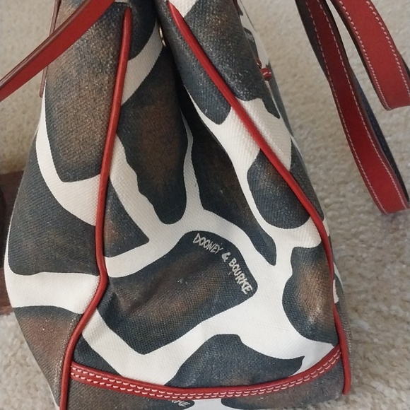 Dooney & Bourke Giraffe Print Tote Bag - Picture 7 of 16